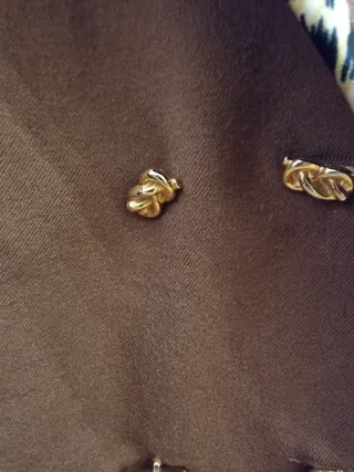 Giacca Lana Cammello con Bordi Leopardati