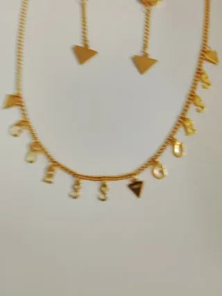 Disponible Conjunto completo Guess Acero Dorado