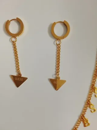 Disponible Conjunto completo Guess Acero Dorado