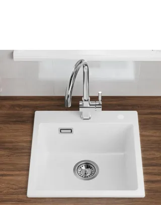 Fregadero blanco 450x430mm