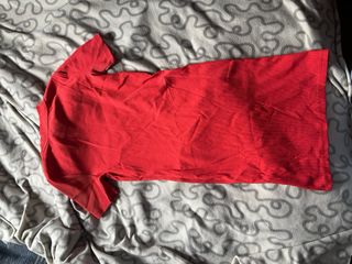 Vestido rojo manga corta