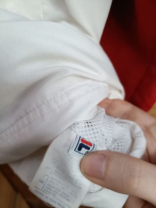 Sudadera Fila Color Blanco y Rojo Talla XL Nueva.