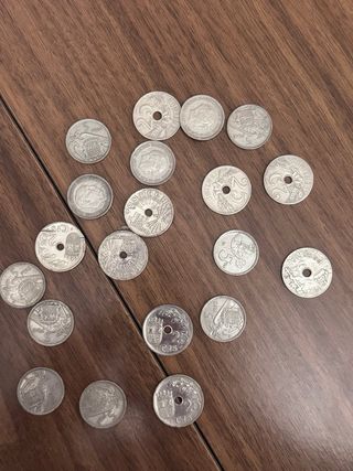 Monedas antiguas de Peseta y duro