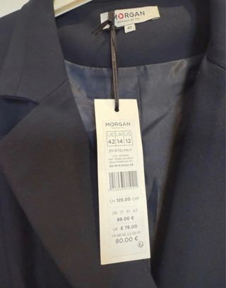 Abrigo cruzado azul Morgan