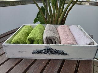 Bandeja Shabby Chic Porcelana y Madera