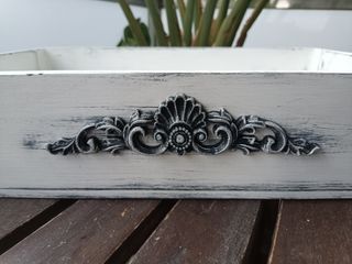 Bandeja Shabby Chic Porcelana y Madera