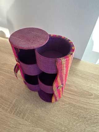 Joyero mimbre 4 cajones