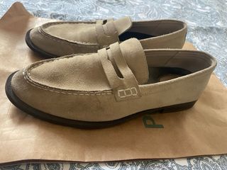 Mocasines Zara Ante Beige