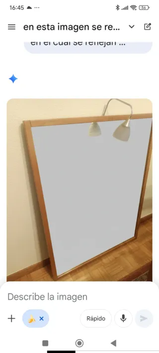 Espejo Baño Madera 100x80cm con Luz