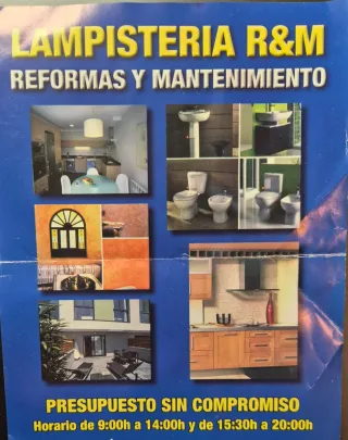 Lampistería R&M: Reformas y Mantenimiento