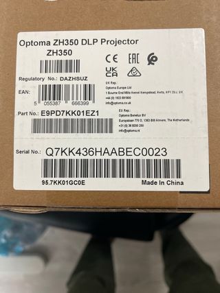 Videoproiettore Optoma ZH350 Bianco