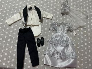 Abiti da sposa Barbie e Ken Vintage