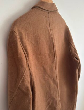 Abrigo paño Bershka marrón