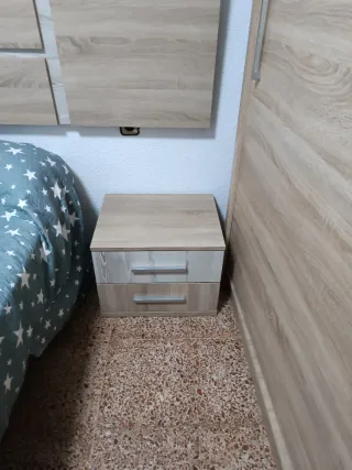 Mesitas de noche de madera (2 unidades)