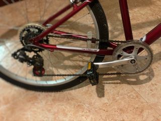 Bicicleta de paseo roja