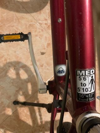 Bicicleta de paseo roja