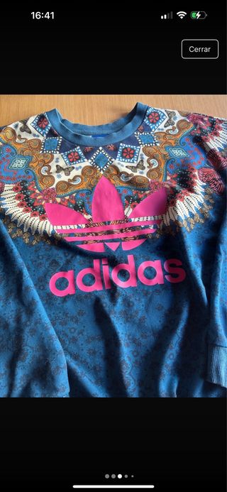 Sudadera Adidas Borbomix Azul y Rosa