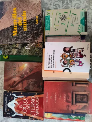 Lote libros varios, ficcion,salud,drama, mate...