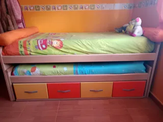 Cama nido con cajones