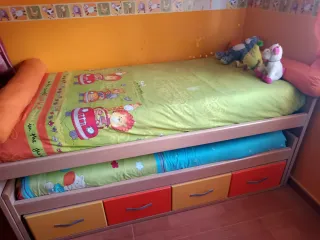 Cama nido con cajones