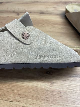 Zuecos Birkenstock Boston Talla 43 Beige