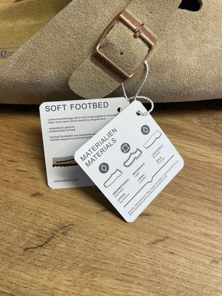 Zuecos Birkenstock Boston Talla 43 Beige