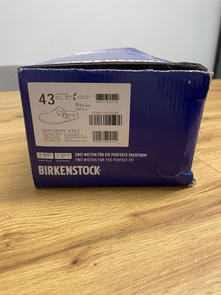 Zuecos Birkenstock Boston Talla 43 Beige