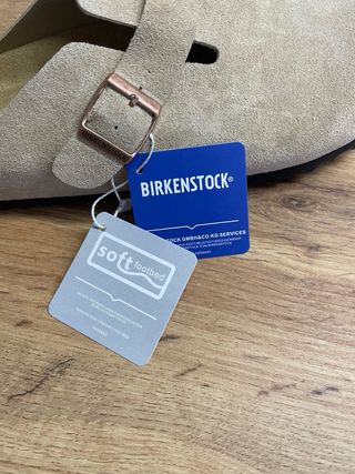 Zuecos Birkenstock Boston Talla 43 Beige