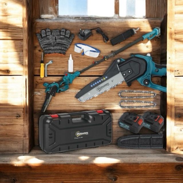 Kit Motosierra Eléctrica Outsunny