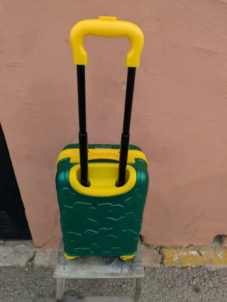 Maleta infantil Spilbergen verde y amarilla