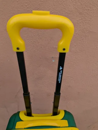 Maleta infantil Spilbergen verde y amarilla