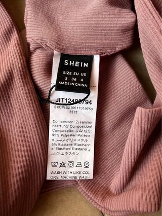 Top SHEINBAE rosa talla S