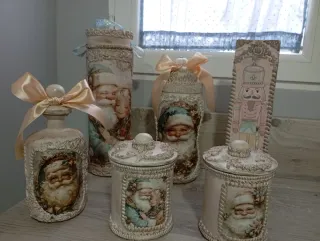 Lote Navidad Papá Noel y Cascanueces