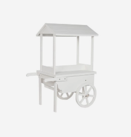 Carrello da giardino Home ESPRIT bianco