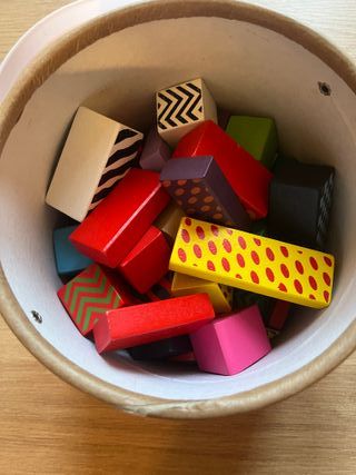 Juego de bloques de madera para niños