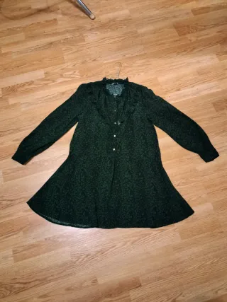 Mini abito Zara nero verde