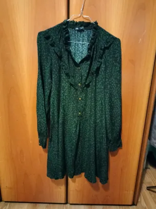 Mini abito Zara nero verde