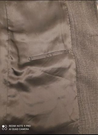 Abito da cerimonia grigio fatto a mano