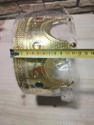 BOLAND Corona de Rey con Joyas Disfraz para adulto