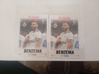 2 Cromos Benzema Pichichi 22/23