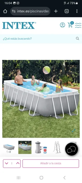 Piscina Intex Rectangular 400x200x100 cm