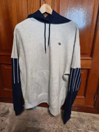 Sudadera Adidas Originals Beige y Azul