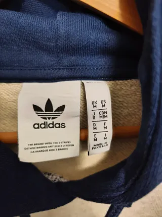 Sudadera Adidas Originals Beige y Azul