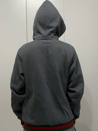 Felpa con cappuccio grigia