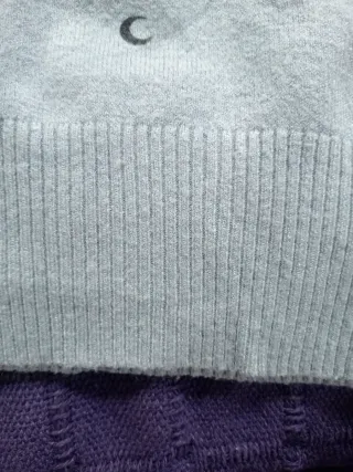 Jersey azul con medias lunas