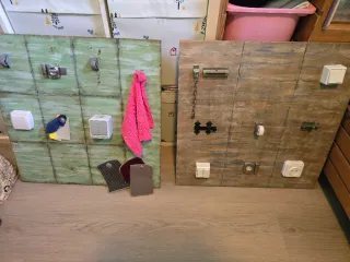 Tableros experimentación, mesa de luz, cocinita