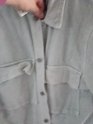 Chaqueta  verde agua  sobrecamisa Unisex