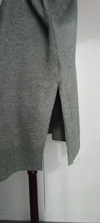 Jersey punto verde talla M overside