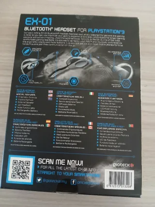 Auricular Bluetooth Gioteck EX-01 PS3