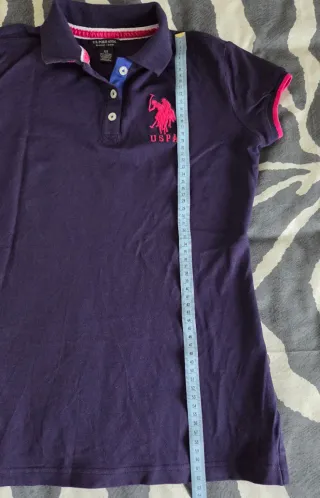 Polo Ralph Lauren Azul marino  con Detalles Rosas